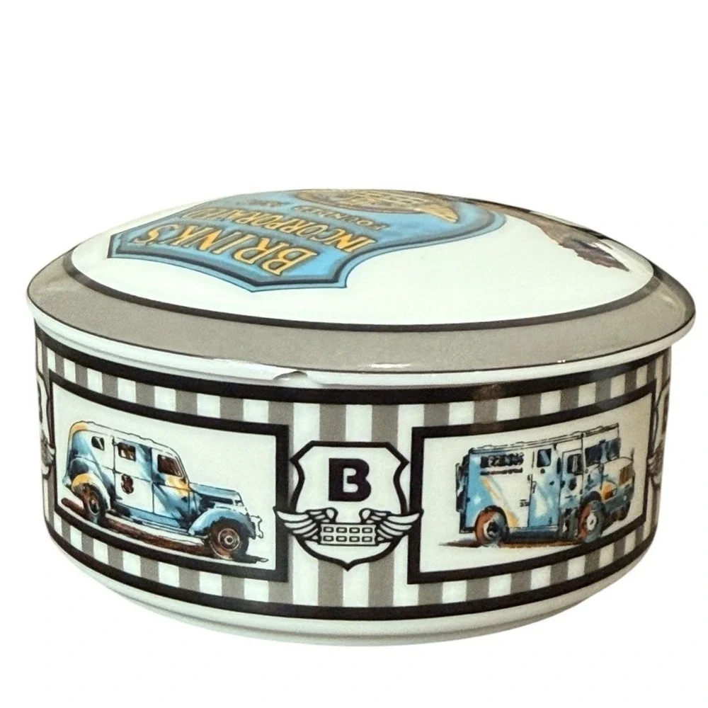 Tiffany & Co Brinks Trinket Box Porcelain Dish Vintage 90s Japan Retirement Gift